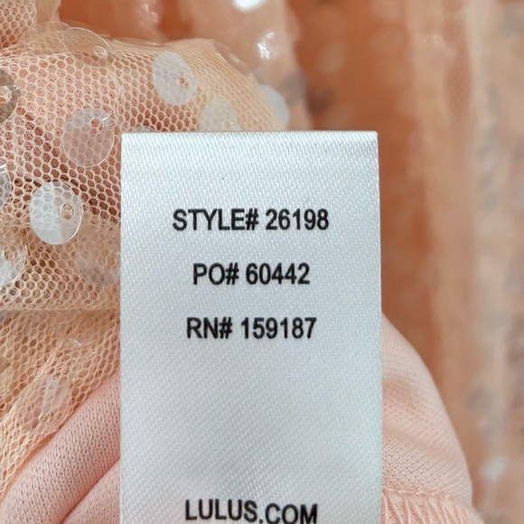 LuLu’s V Neck Sequin Maxi Dress Pink Size XS - Picture 5 of 8